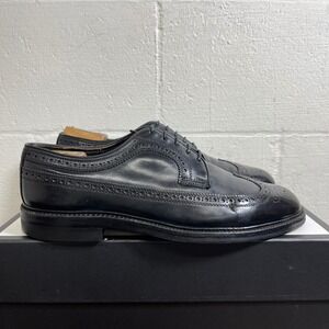 British Walkers Black Leather Wingtip Oxford Dress Shoes Lace up Men's 10 US